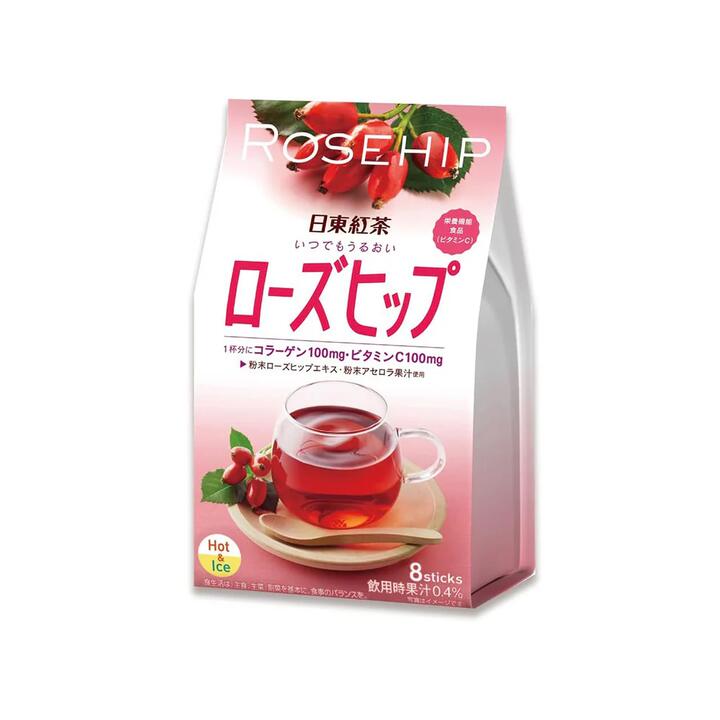 Nittoh Rosehip Instant Drink - 8 Sticks, 88g