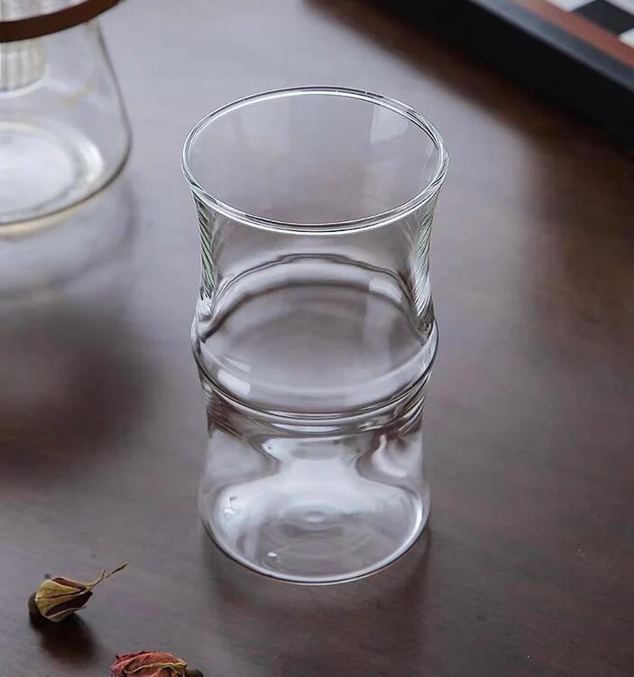 Glass Bamboo Style Green Tea Cup