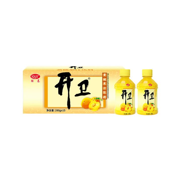 Shengji Kaiwei Peach Juice Drink - 280ml x 15 Bottles