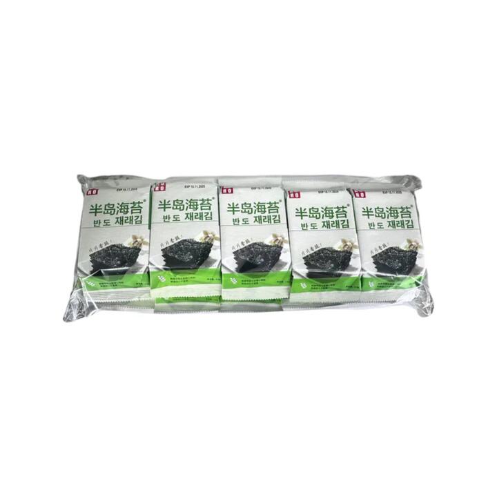 Peninsula Korean Style Roasted Seaweed Original Flavor - 10 Pack, 45g