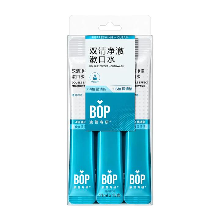 BOP Mint Cold Brew Mouthwash - 11ml x 15 Sachets