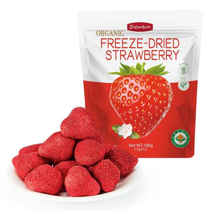 Botherless Organic Freeze-Dried Strawberries - 180g
