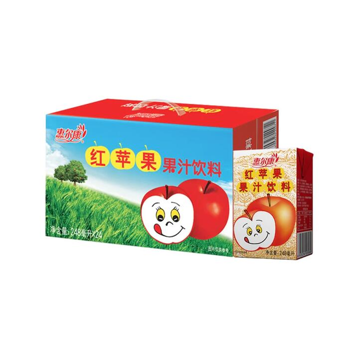 Hui Er Kang Red Apple Juice Drink - 248ml x 24