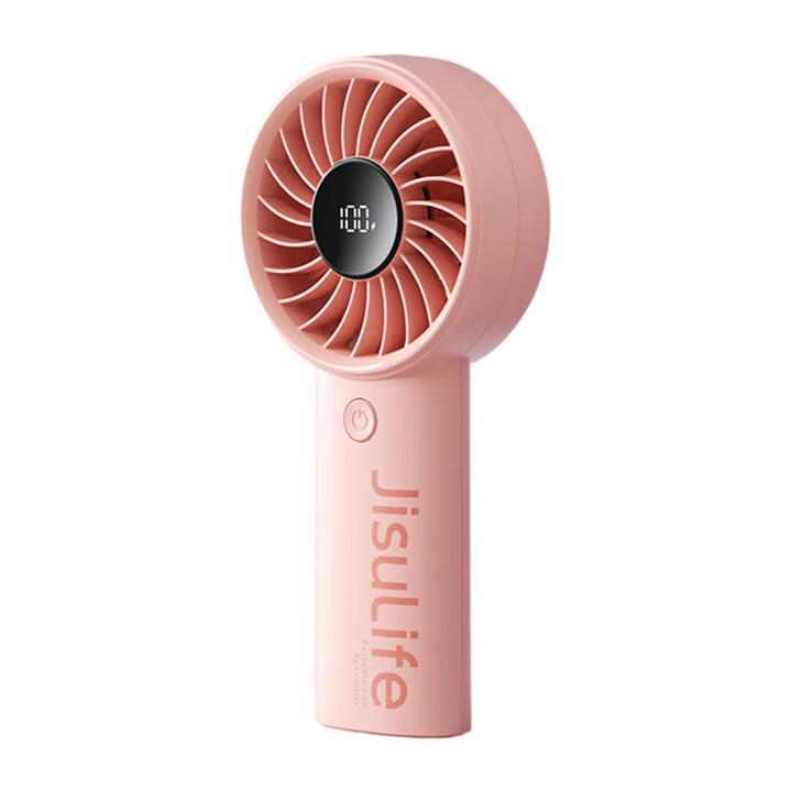 Jisulife Portable Handheld Fan Ice Berry Pink 3600mAh