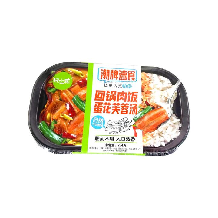 TianXiaoHua Instant Rice with Twice-Cooked Pork & Egg Flower Soup - 294g