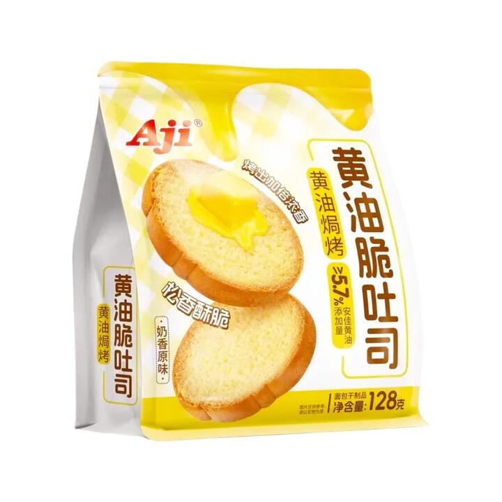 Aji Butter Crispy Toast - Original Milk Flavor, 128g