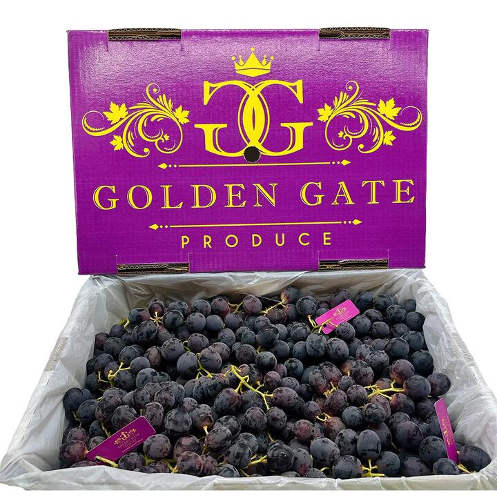 Australian Adora Black Grapes from Golden Gate Farm - Box of 9kg