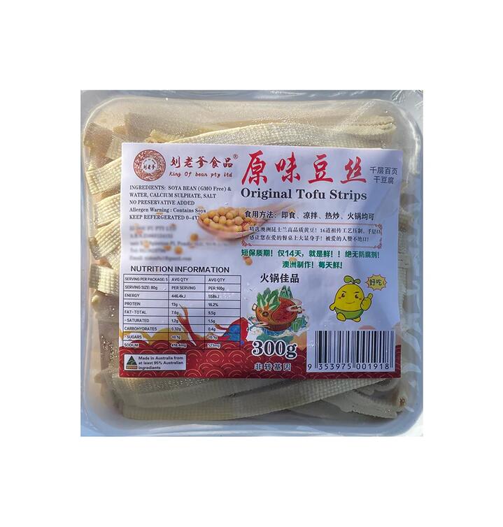 King of Bean Original Tofu Strips - 300g