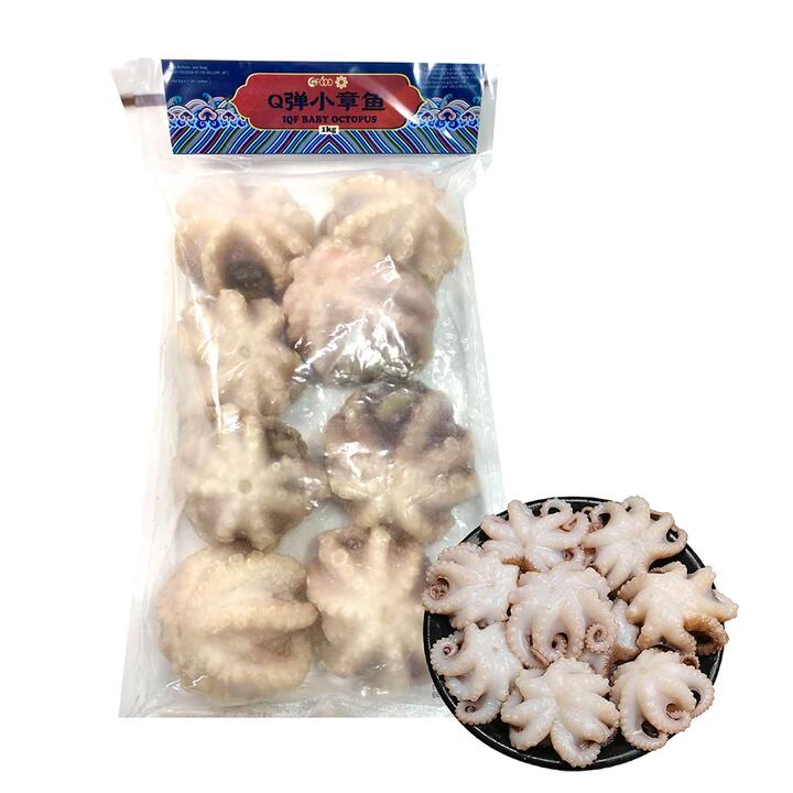 [Frozen] 4 Food Chewy Small Octopus 1kg