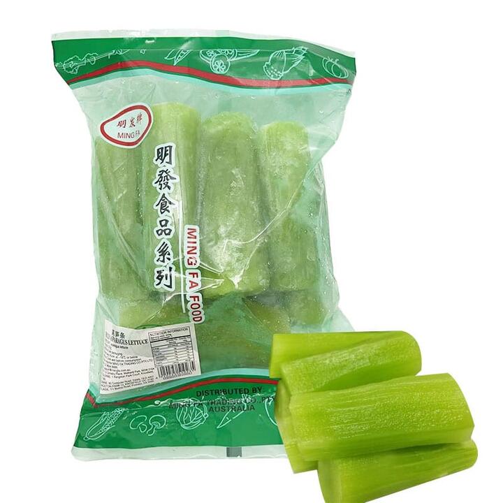 [Frozen] MingFa Lettuce Strips (Frozen Lettuce Stems) 500g
