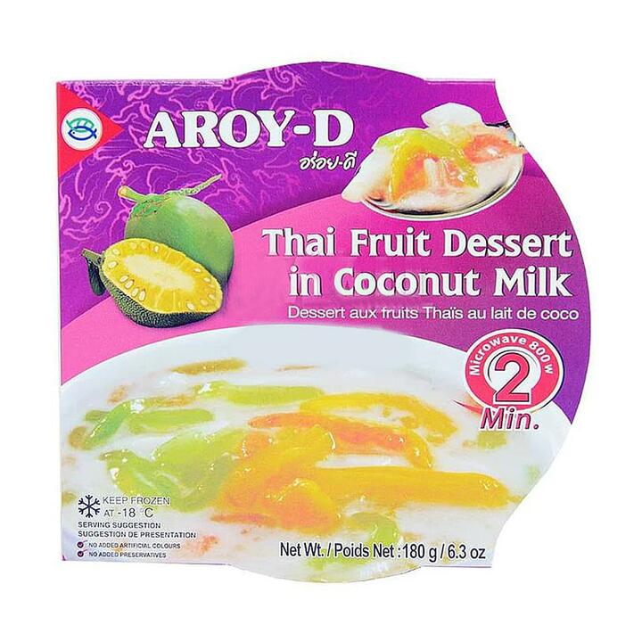 [Frozen] Aroy D Thai Dessert - Fruit Bars Soaked in Coconut Milk 180g