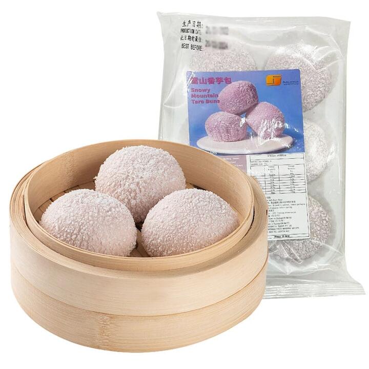 [Frozen] Fat Gee Buns, Pack of 6, Snow Mountain Taro Bun, 300g