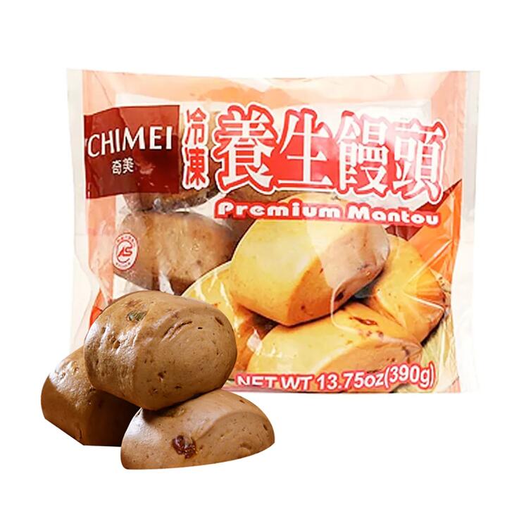[Frozen] Chimei Health Mantou (Vegetarian Milk Flavor) - Pack of 6, 390g