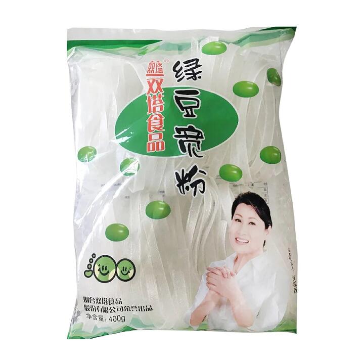 Shuangta Mung Bean Wide Vermicelli (Green Bean Noodles), 400g