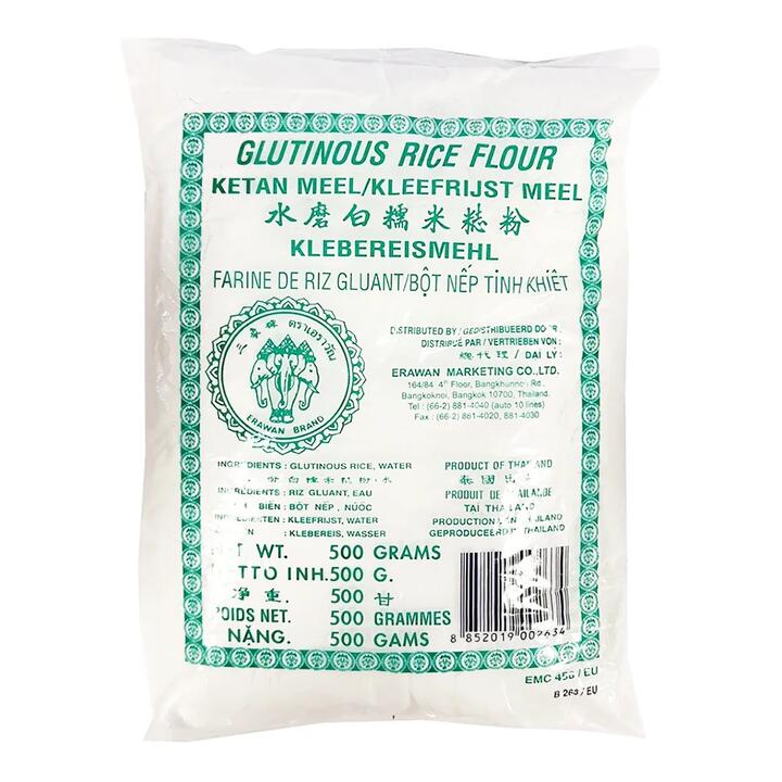 ERAWAN White Glutinous Rice, Ground by Water, 500g