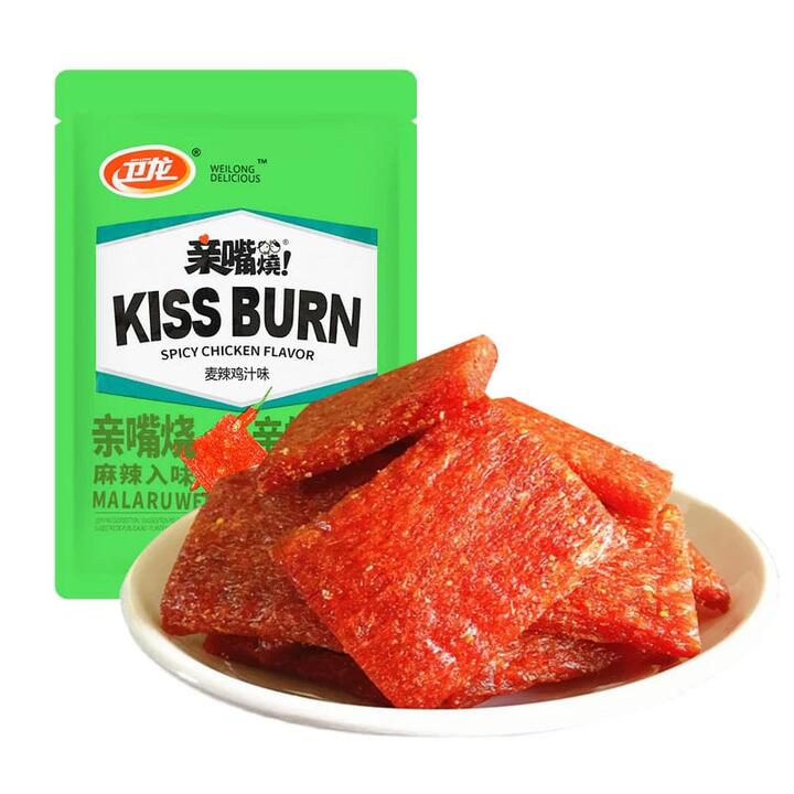 Wei Long Kiss Burn Wheat Spicy Chicken Flavor 260g
