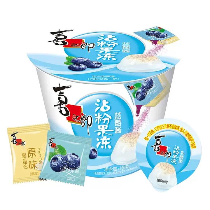 Strong Food Fruit Jelly with Blueberry Jam Flavor 135g