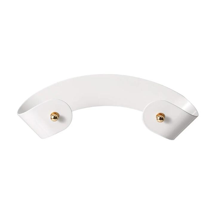 FaSoLa Wall-Mounted Pot Lid Rack, White, 23.7*8cm