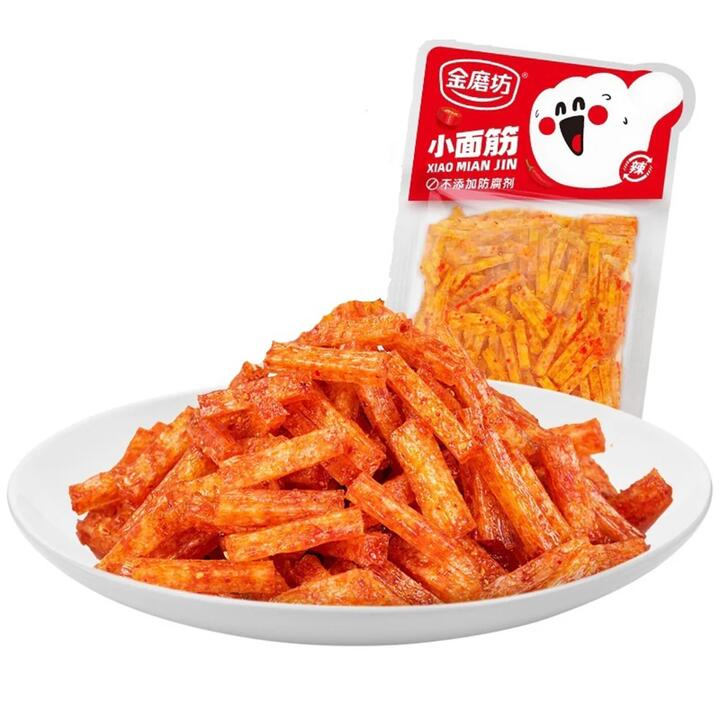 Jin Mofang Spicy Wheat Gluten Snack - 85g