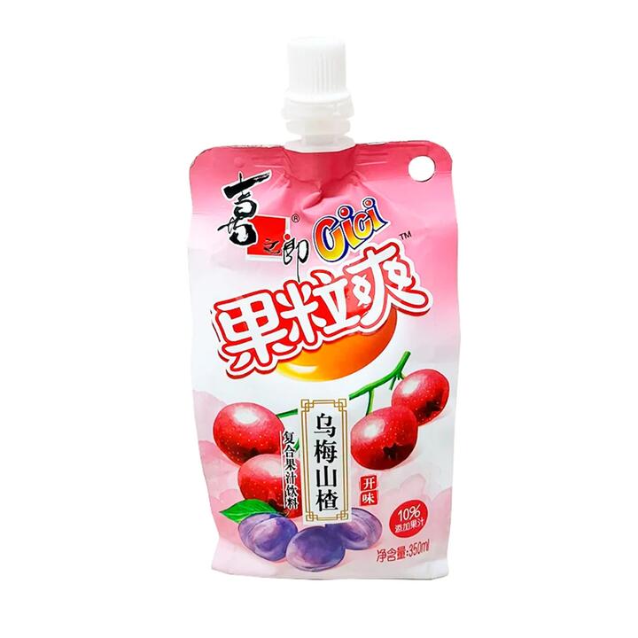 Cici Fruit Jelly Drink - Plum and Hawthorn Flavor - 350g