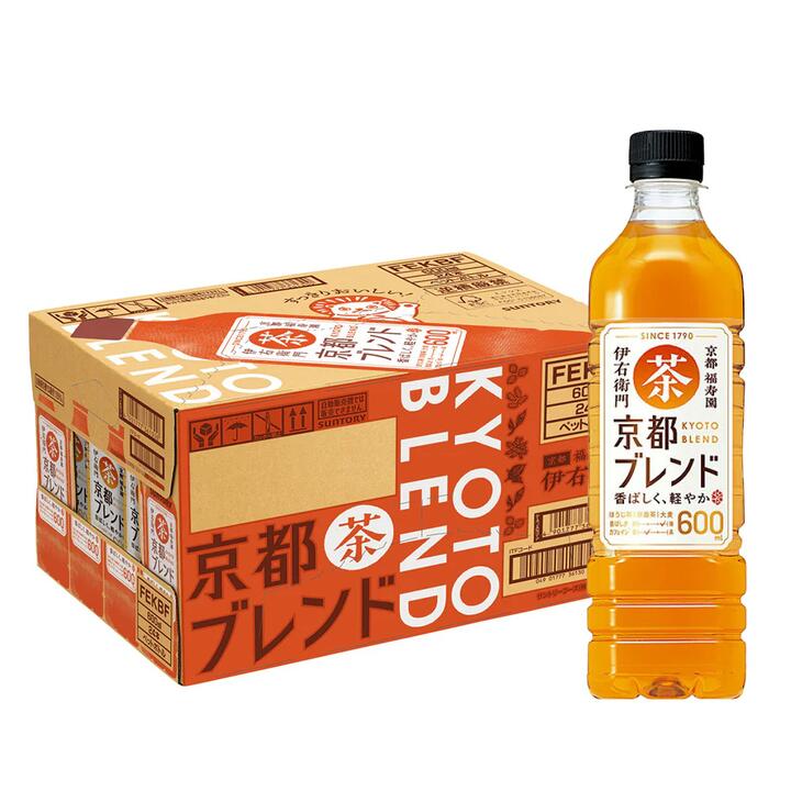 Suntory Iyemon Kyoto Blend Tea - 600ml x 24 Bottles