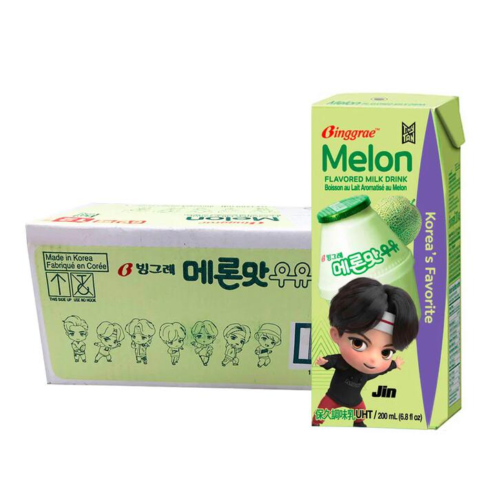 Binggrae Melon Flavored Milk Drink - 200ml x 6 x 4/Box
