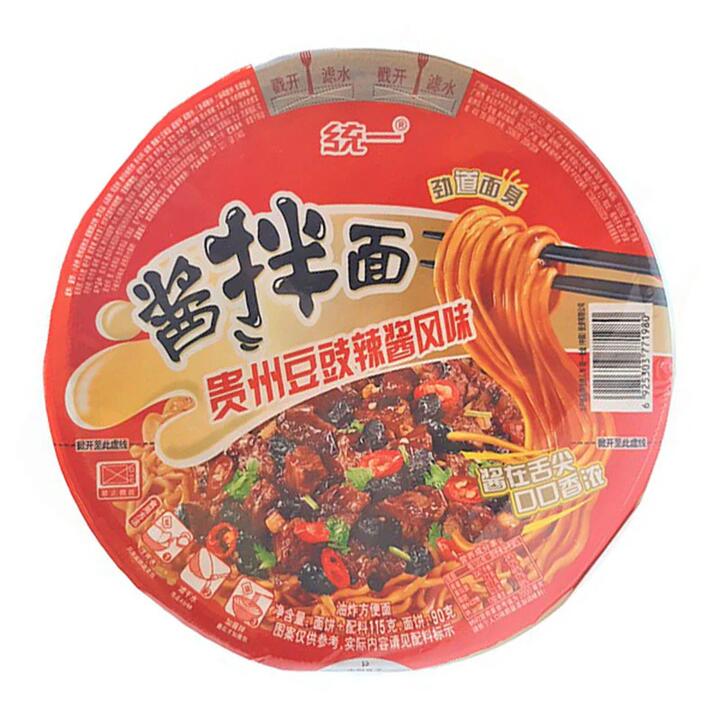 Uni-President Soybean Paste Noodles - Guizhou Fermented Black Bean Spicy Flavor - 115g