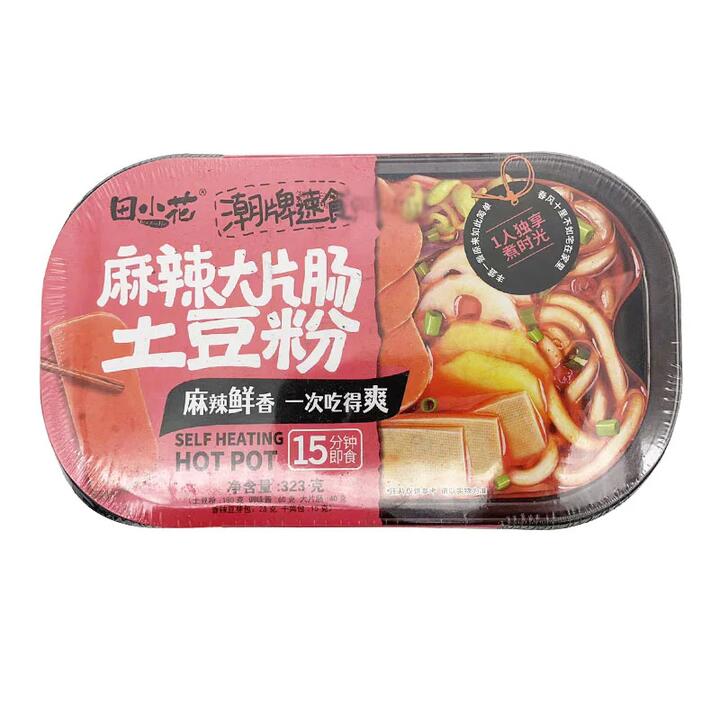 Tian Xiaohua Spicy Sausage and Potato Noodles Self-Heating Hot Pot - 323g