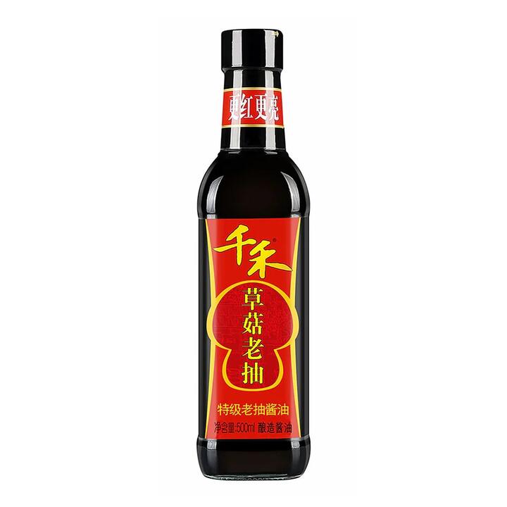 Qianhe Mushroom Dark Soy Sauce, 500ml - 500ml