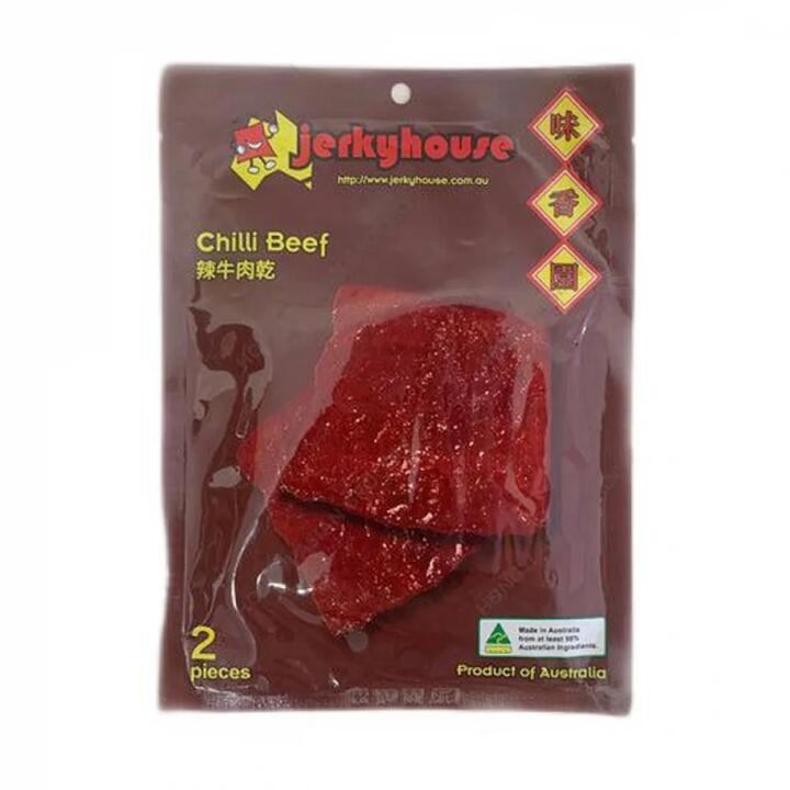 Jerkyhouse Chilli Beef Jerky - 2 Pieces, 100g