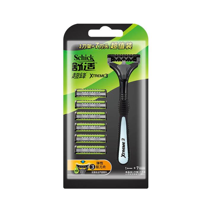 Schick Xtreme 3 Razor - 1 Handle + 7 Cartridges