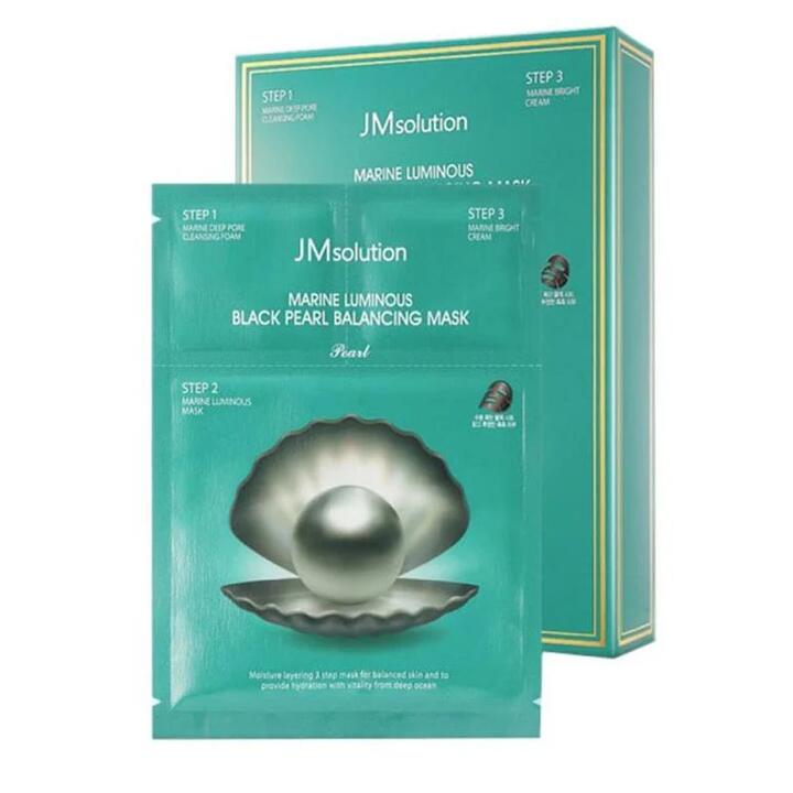 JMsolution Marine Luminous Black Pearl Balancing Mask - 33ml x 10 Sheets