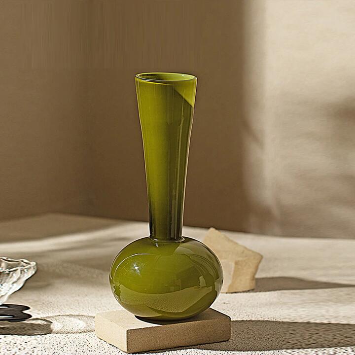 Modern SweetHome Swan Neck Vintage Vase - Green