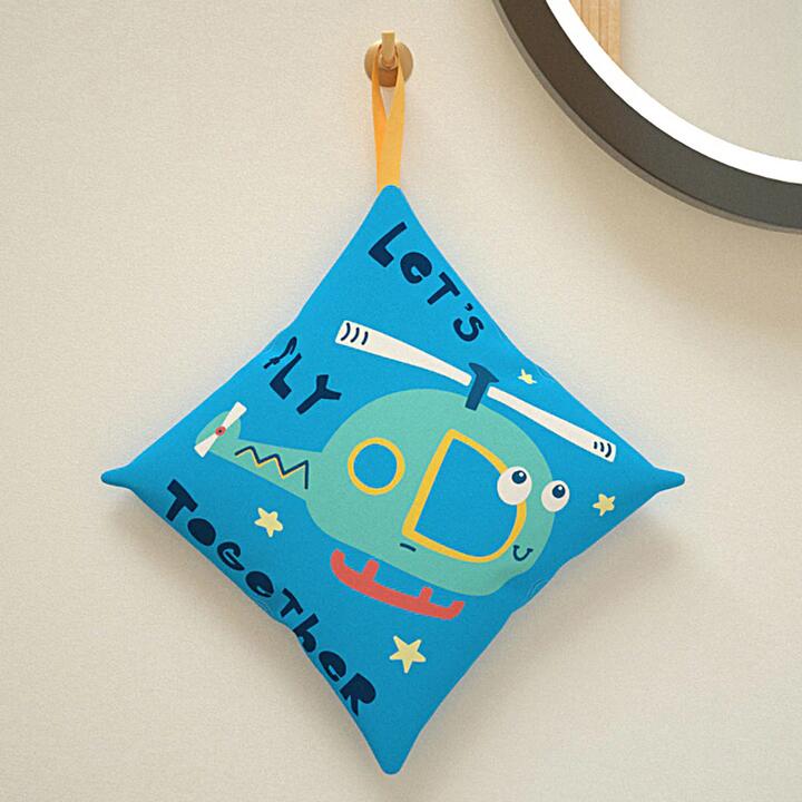 Ecoway Diatomaceous Earth Hand Towel Mat - Airplane Design, 20x20cm