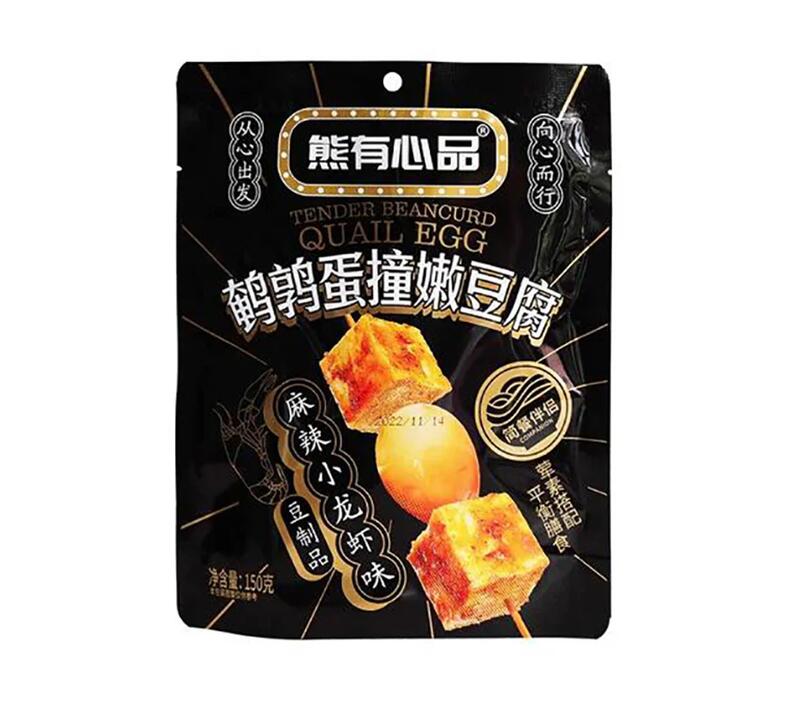 Bear Heart Tender Beancurd with Quail Egg - Spicy Crayfish Flavor - 150g