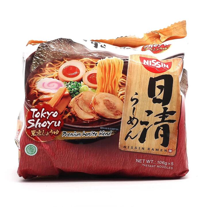 Nissin Tokyo Shoyu Ramen - 106g x 5 Packs