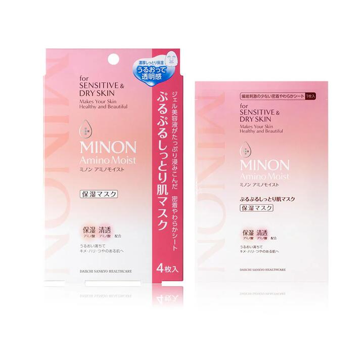 Minon Amino Moist Hydrating Clear Mask for Dry Skin - 4 Sheets