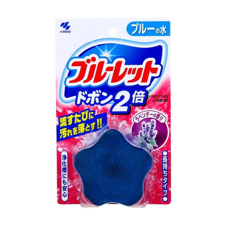 Kobayashi Toilet Bowl Cleaning Block - Lavender Scent, 120g