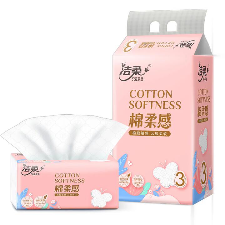 C&S Pink Face Water-Resistant Soft Tissue - 100 Sheets x 3 Packs