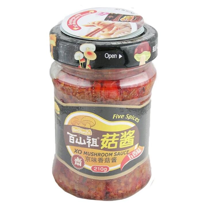 Baishanzu XO Mushroom Sauce - Five Spices Flavor, 210g