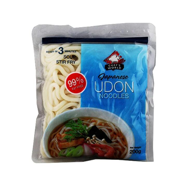 Chef's World Japanese Udon Noodles - 99% Fat Free, 200g