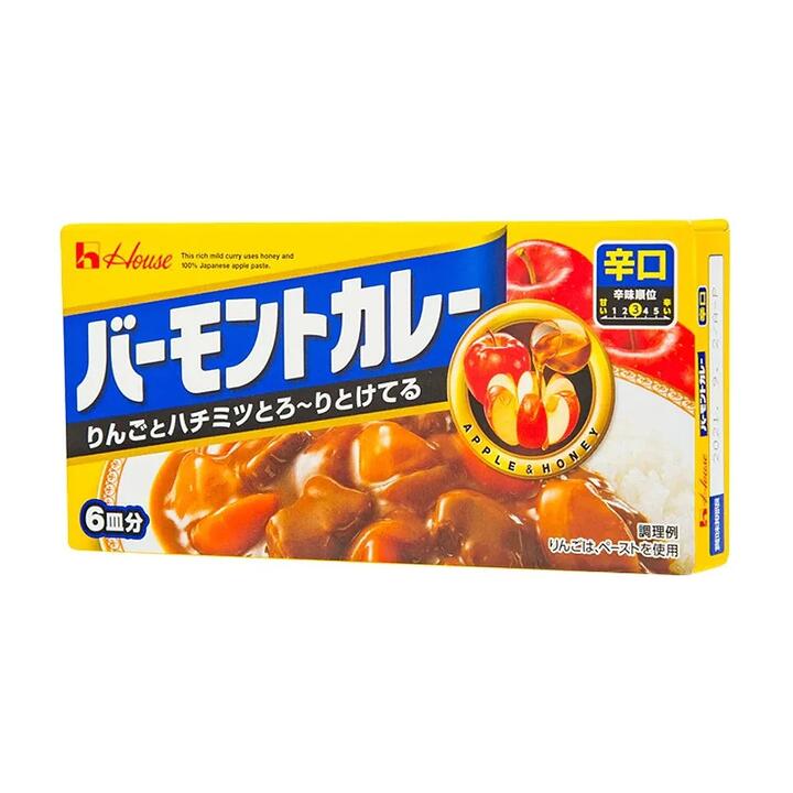 House Vermont Curry Blocks with Honey and Apple - Spicy - 230g