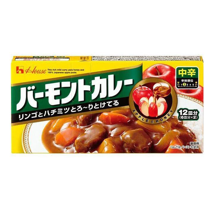 House Vermont Curry Blocks with Honey and Apple - Medium Hot - 230g