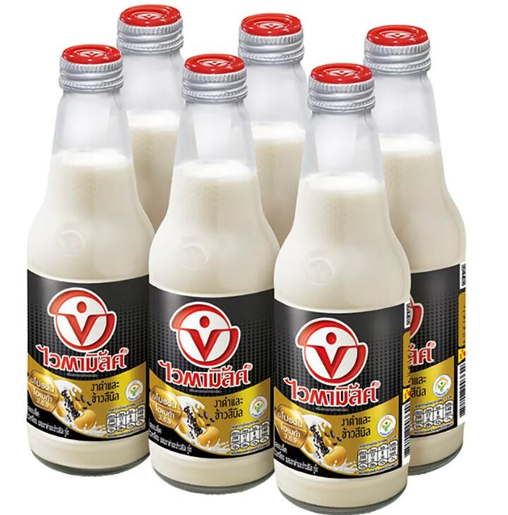 Vamino Black Sesame Soy Milk - 300ml x 6pcs