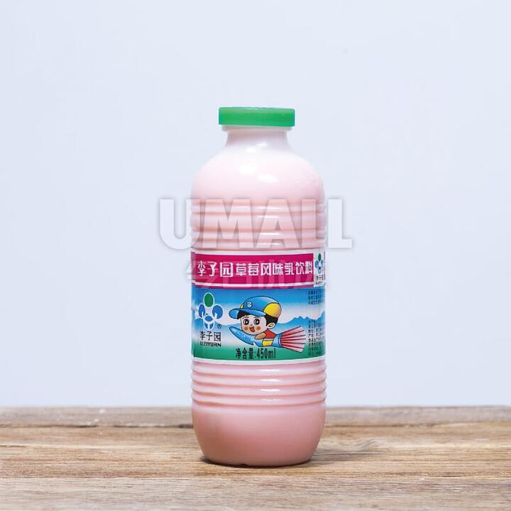 Lizi Garden Sweet Milk Drink - Strawberry Flavor - 450ml