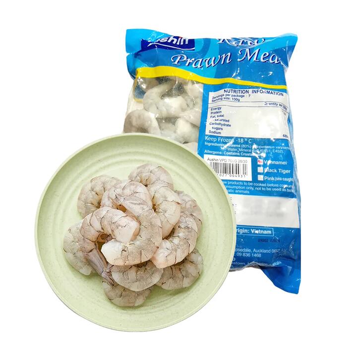 Frozen Australian New Zealand Vietnamese Shrimp Size 26/30 700g