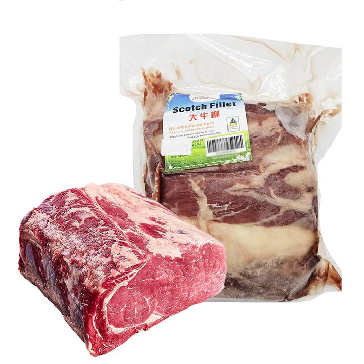 Yuji Frozen Fresh Beef Scotch Fillet - 1kg