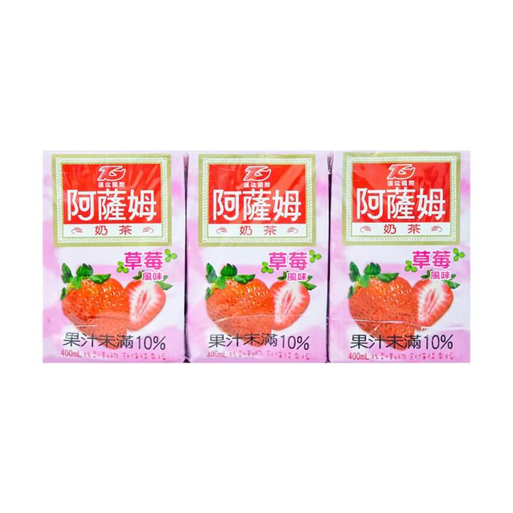 Assam Strawberry Flavored Milk Tea 6pk*400ml