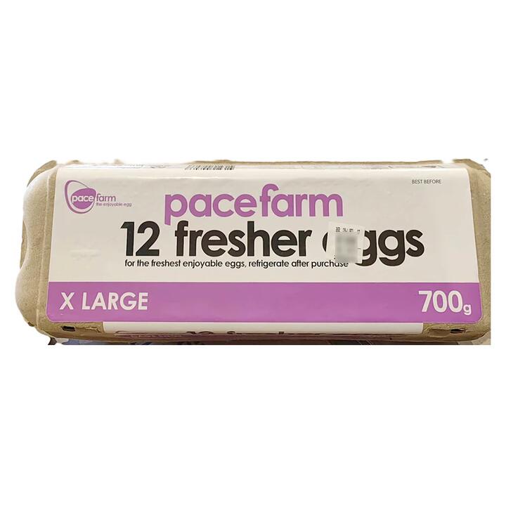 Pace Farm Cage Eggs XL - 12 Pieces, 700g