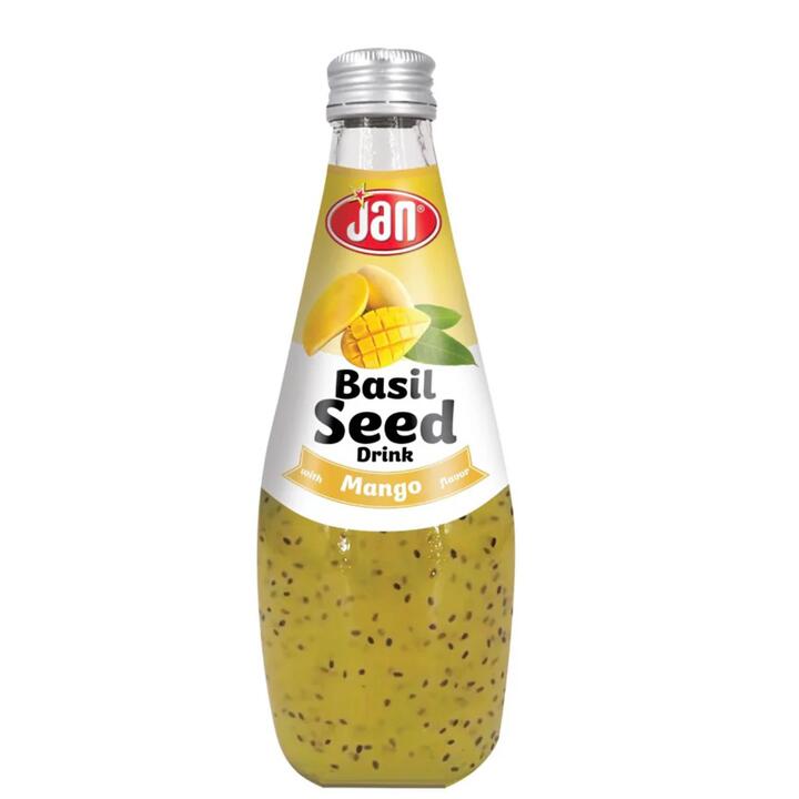 JAN Basil Seed Drink with Mango Flavor - 290ml